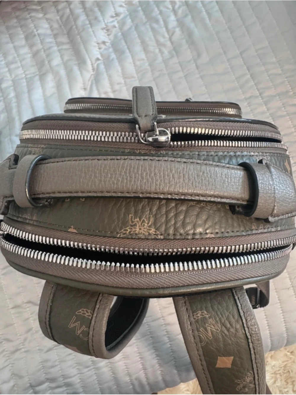 MCM Stark Small Backpack in Brown/Black